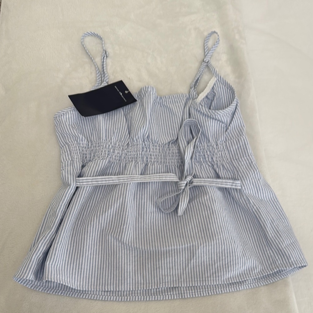 Brandy Melville Blue and White Tank - Picture 3 of 4